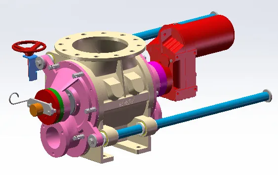 blow through rotary airlock valve